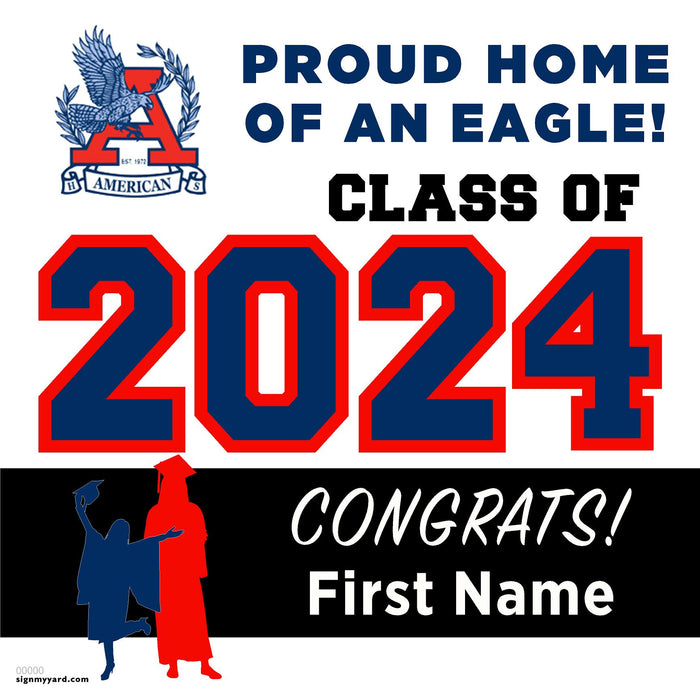 American High School 24x24 Class of 2024 Yard Sign (Option A)