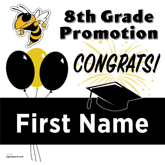 Adams Middle School 8th Grade Promotion 24x24 Yard Sign (Option A)