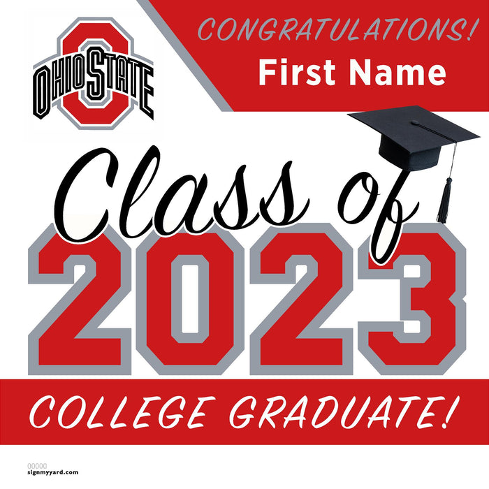 Ohio State University 24x24 Class of 2023 Yard Sign (Option A)