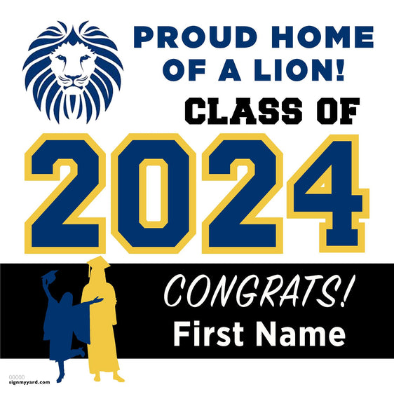 Abraham Lincoln High School 24x24 Class of 2024 Yard Sign (Option A)