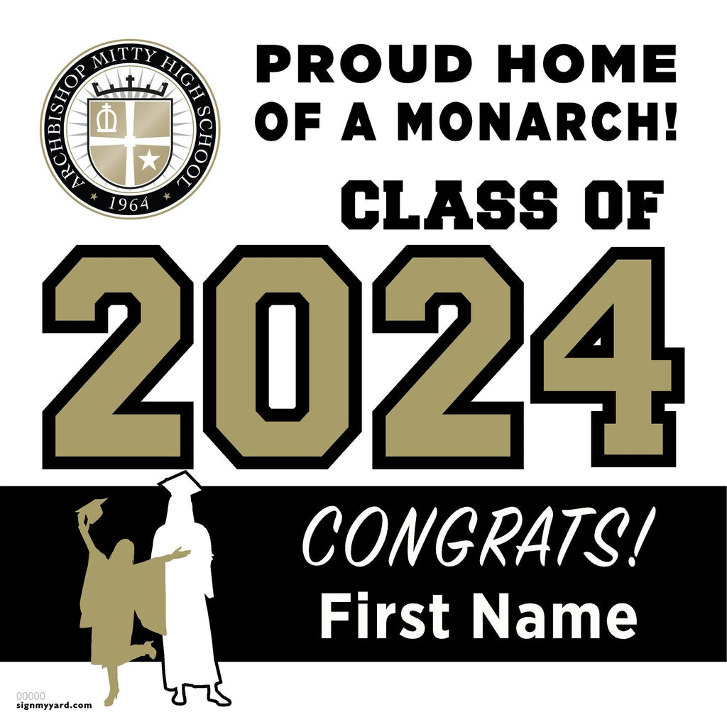 Archbishop Mitty High School 24x24 Class of 2024 Yard Sign (Option A)