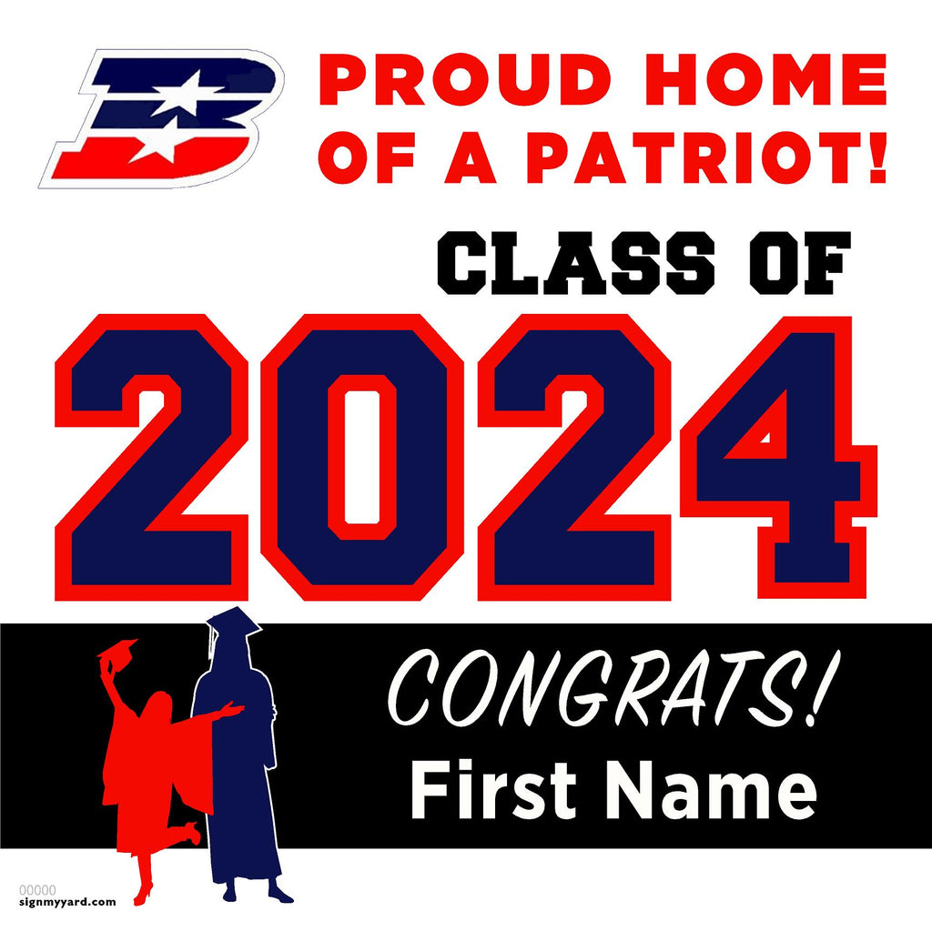 Beyer High School 24x24 Class of 2024 Yard Sign (Option A)