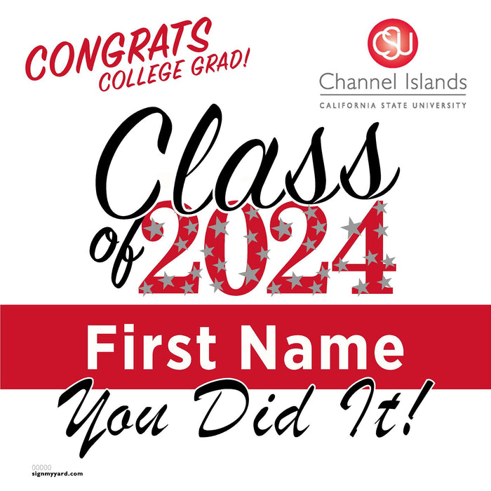 CSU Channel Islands 24x24 Class of 2024 Yard Sign (Option B)