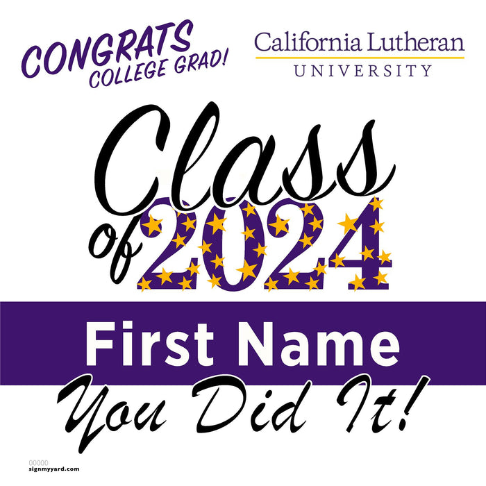 California Lutheran University 24x24 Class of 2024 Yard Sign (Option B)