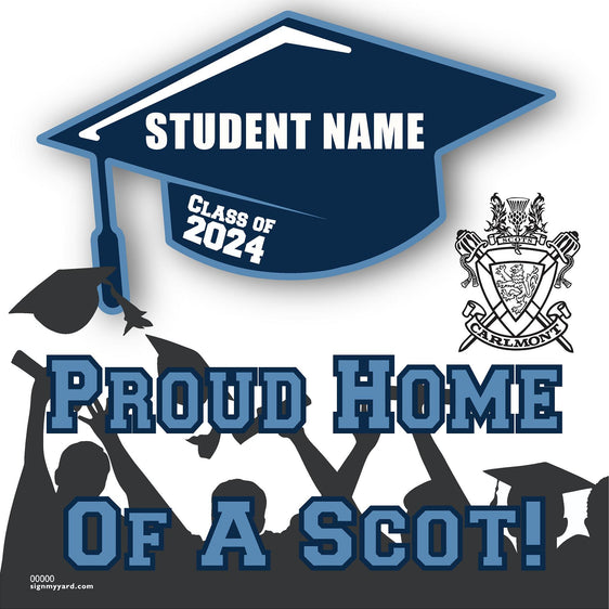 Carlmont High School 24x24 Class of 2024 Yard Sign (Option B)