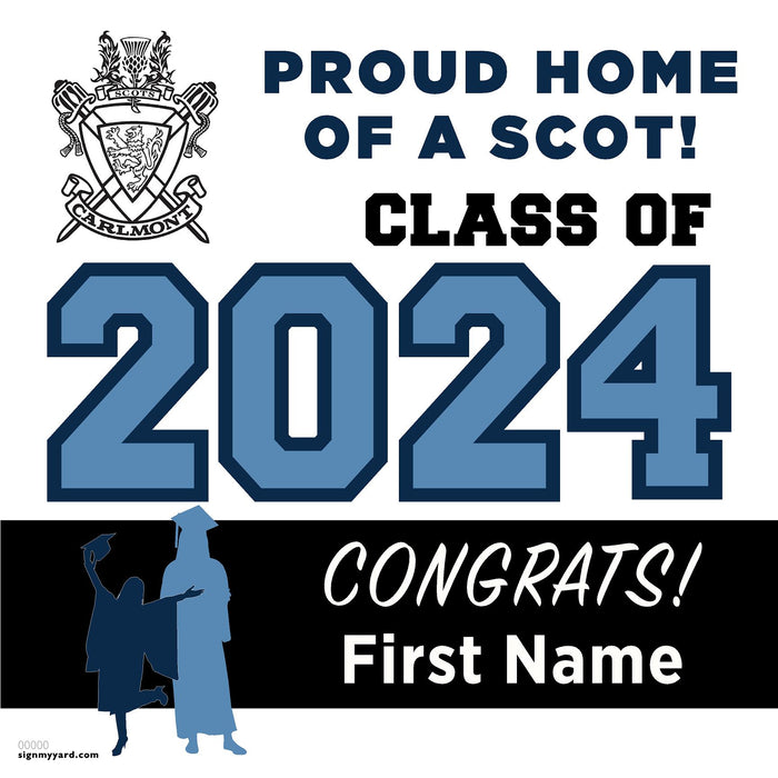 Carlmont High School 24x24 Class of 2024 Yard Sign (Option A)