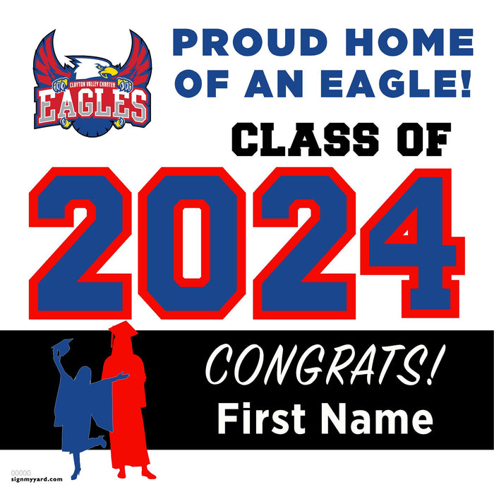 Clayton Valley Charter High School 24x24 Class of 2024 Yard Sign (Option A)