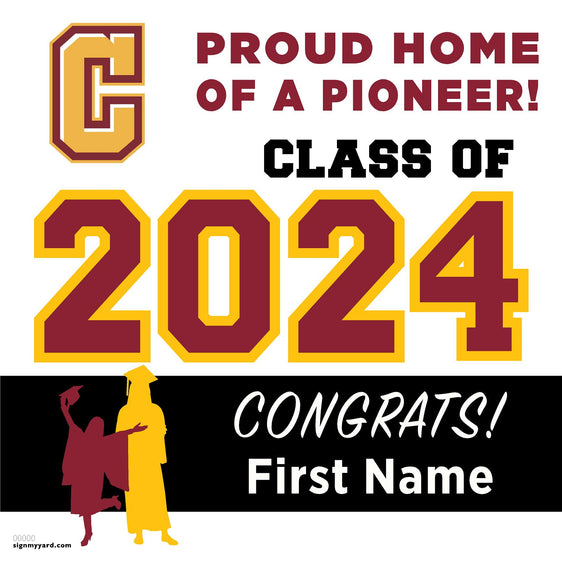 Cupertino High School 24x24 Class of 2024 Yard Sign (Option C)