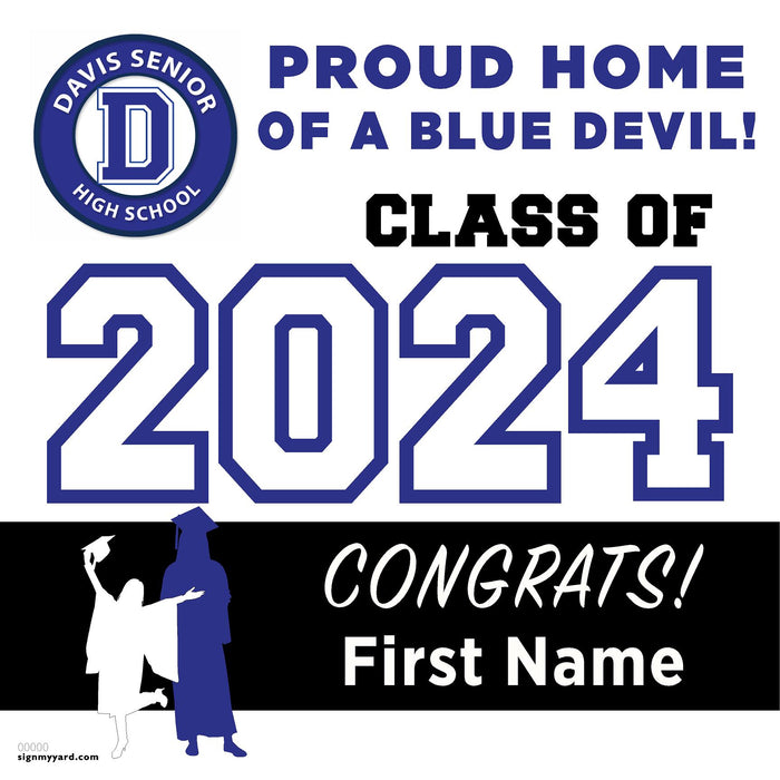 Davis Senior High School 24x24 Class of 2024 Yard Sign (Option A)