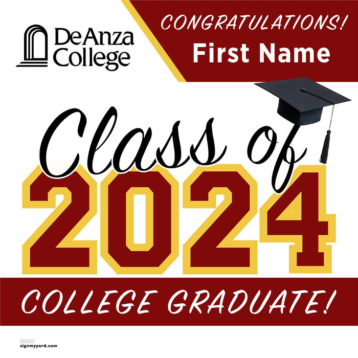 De Anza College 24x24 Class of 2024 Yard Sign (Option A)