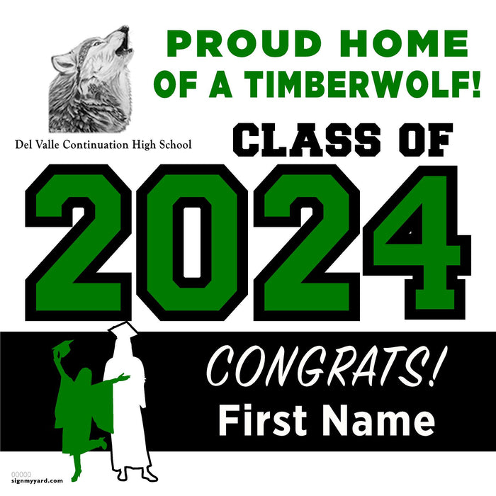 Del Valle High School 24x24 Class of 2024 Yard Sign (Option A)