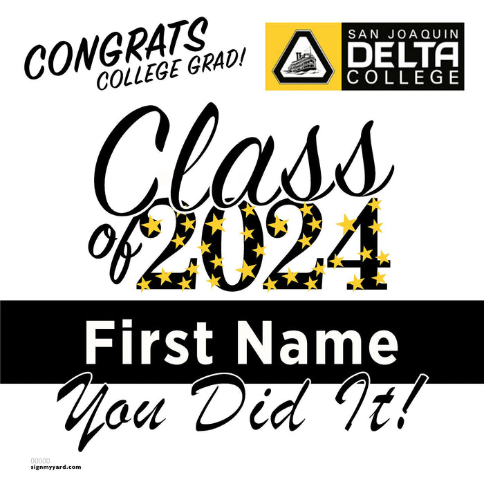 Delta College 24x24 Class of 2024 Yard Sign (Option B)