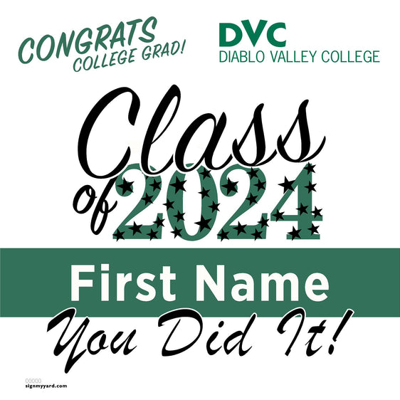 Diablo Valley College 24x24 Class of 2024 Yard Sign (Option B)
