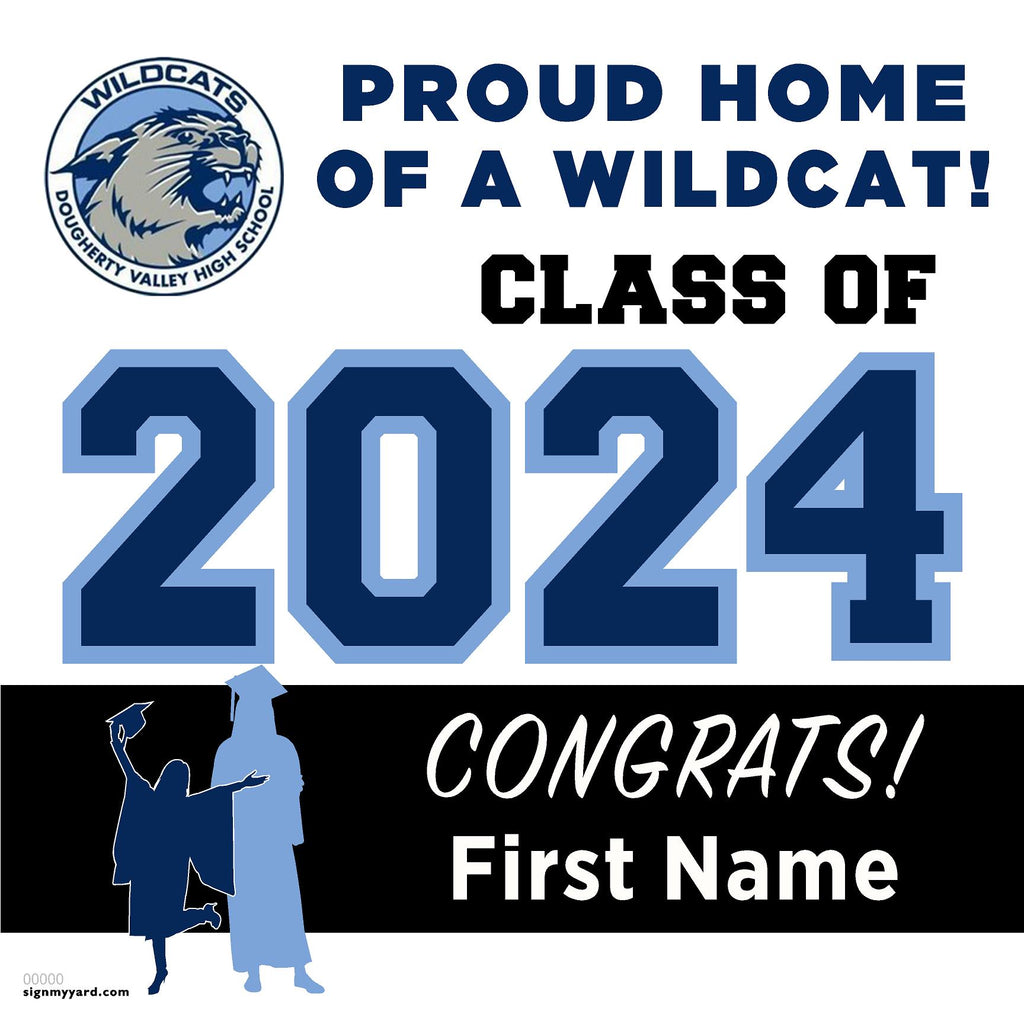 Dougherty Valley High School 24x24 Class of 2024 Yard Sign (Option A)