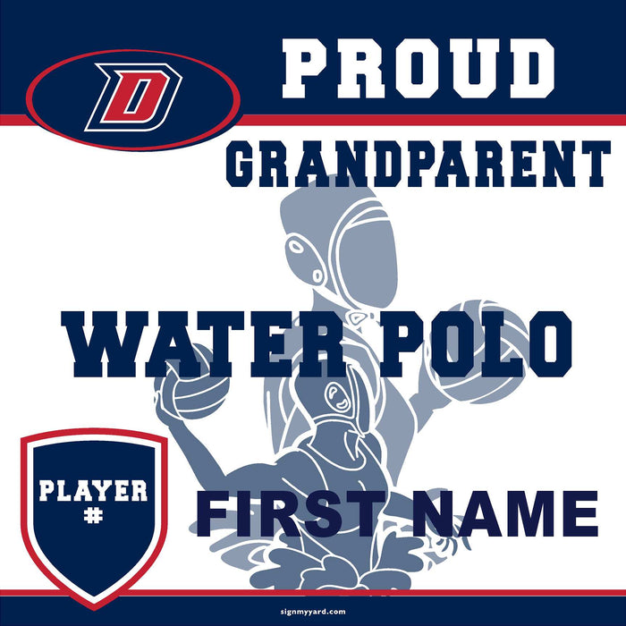 Dublin High School Water Polo (Grandparent with Player #) 24x24 Yard Sign (includes installation in your yard)