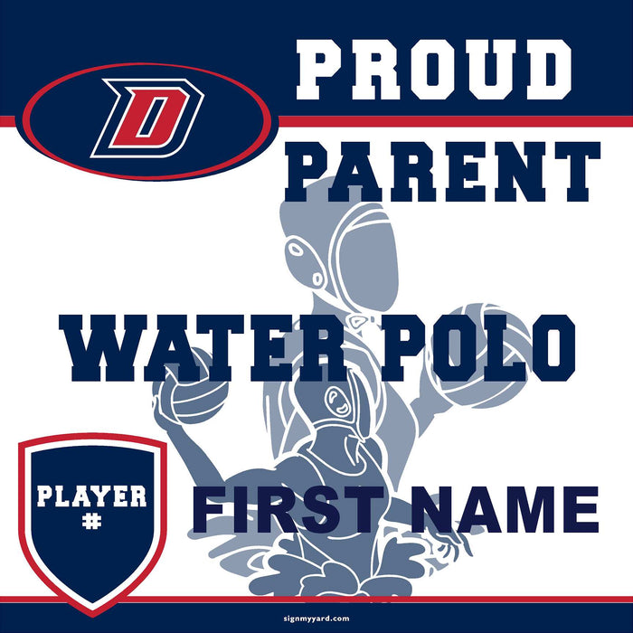 Dublin High School Water Polo(Parent with Player #) 24x24 Yard Sign (includes installation in your yard)