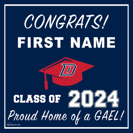Dublin High School 24x24 Class of 2024 Yard Sign (Option D)