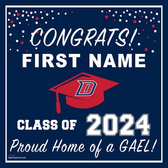 Dublin High School 24x24 Class of 2024 Yard Sign (Option E)