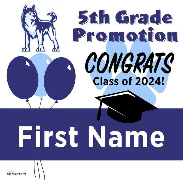 Easterbrook Discovery School 5th Grade Promotion 24x24 Yard Sign (Option A)