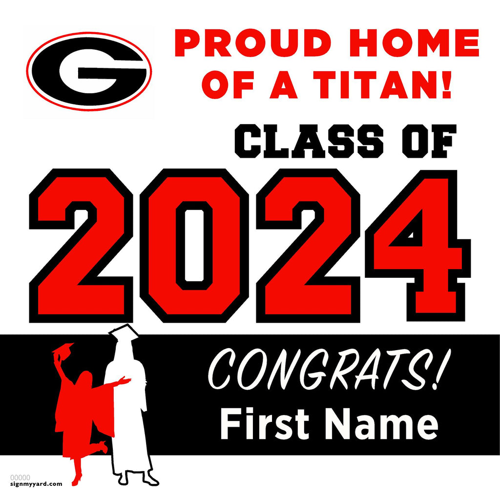 Gunn High School 24x24 Class of 2024 Yard Sign (Option A)