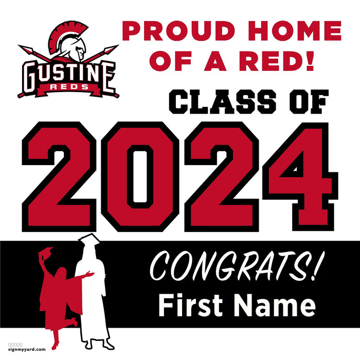 Gustine High School 24x24 Class of 2024 Yard Sign (Option A)