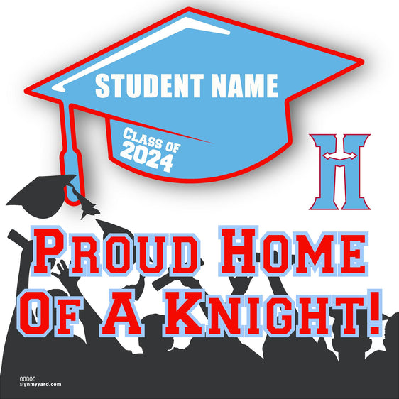Hillsdale High School 24x24 Class of 2024 Yard Sign (Option B)