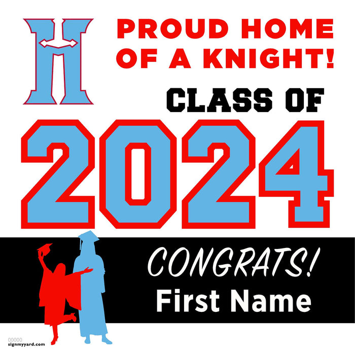 Hillsdale High School 24x24 Class of 2024 Yard Sign (Option A)
