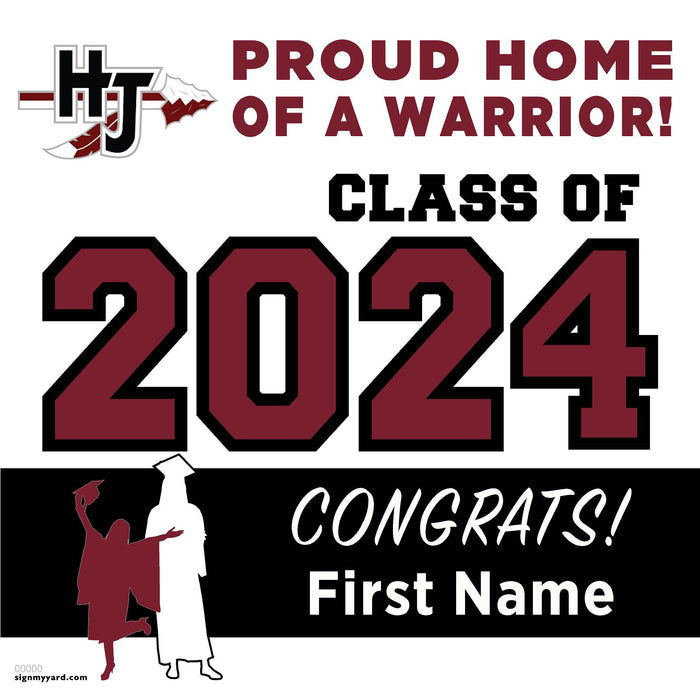 Hiriam Johnson High School 24x24 Class of 2024 Yard Sign (Option A)