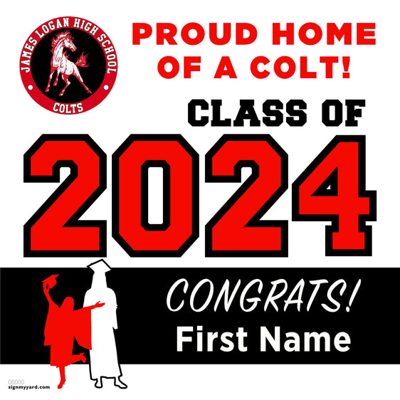 James Logan High School 24x24 Class of 2024 Yard Sign (Option A)