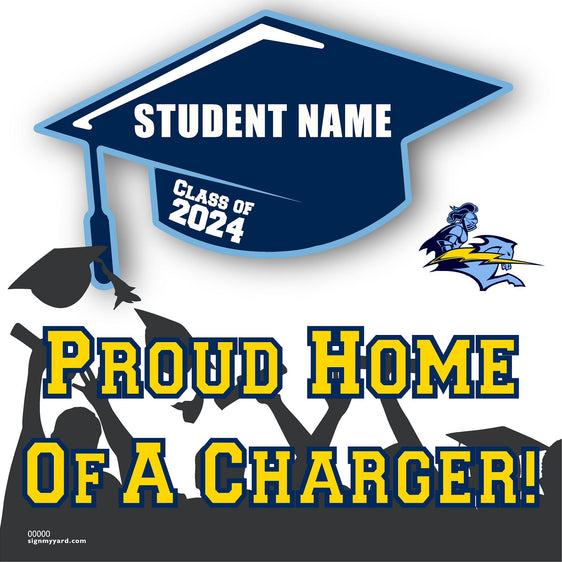 Leland High School 24x24 Class of 2024 Yard Sign (Option B)