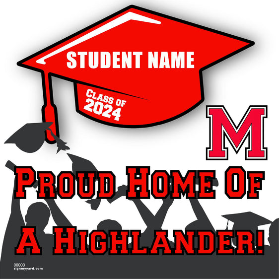 McLane High School 24x24 Class of 2024 Yard Sign (Option B)