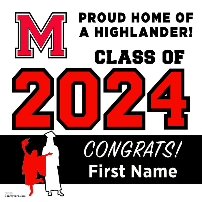 McLane High School 24x24 Class of 2024 Yard Sign (Option A)