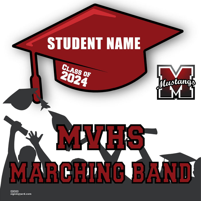 Monte Vista High School Marching Band 24x24 Class of 2024 Yard Sign (Option B)