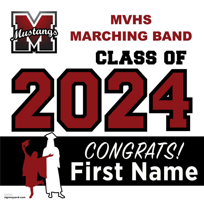 Monte Vista High School Marching Band 24x24 Class of 2024 Yard Sign (Option A)
