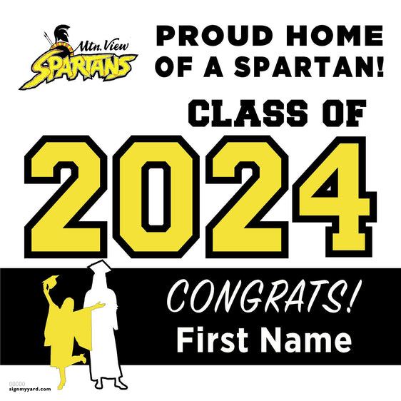 Mountain View High School 24x24 Class of 2024 Yard Sign (Option A)