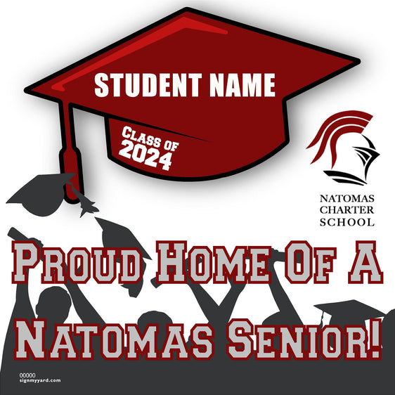 Natomas Charter School 24x24 Class of 2024 Yard Sign (Option B)