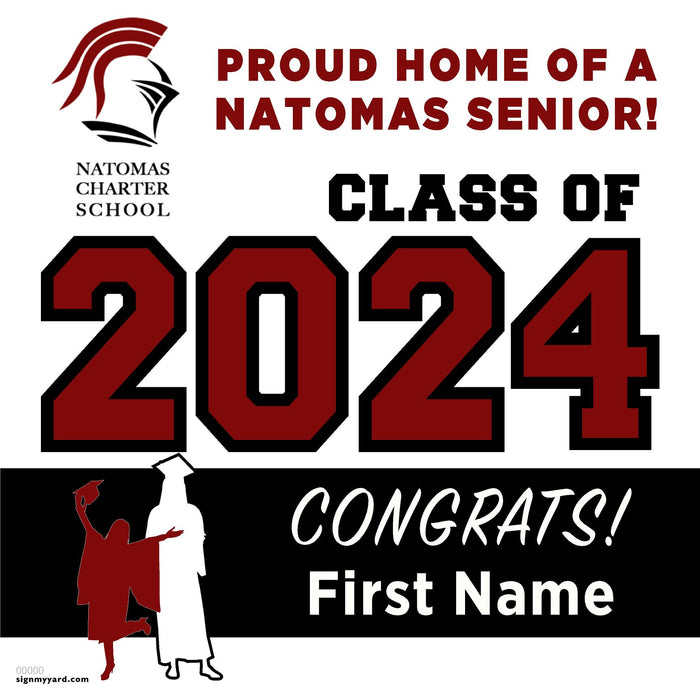 Natomas Charter School 24x24 Class of 2024 Yard Sign (Option A)
