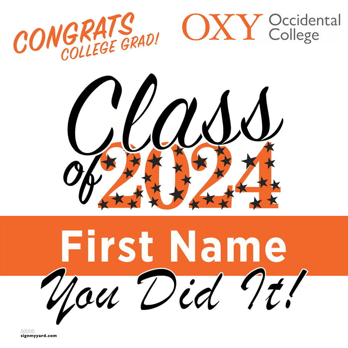 Occidental College 24x24 Class of 2024 Yard Sign (Option B)