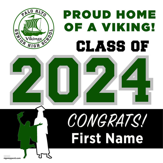 Palo Alto High School 24x24 Class of 2024 Yard Sign (Option A)