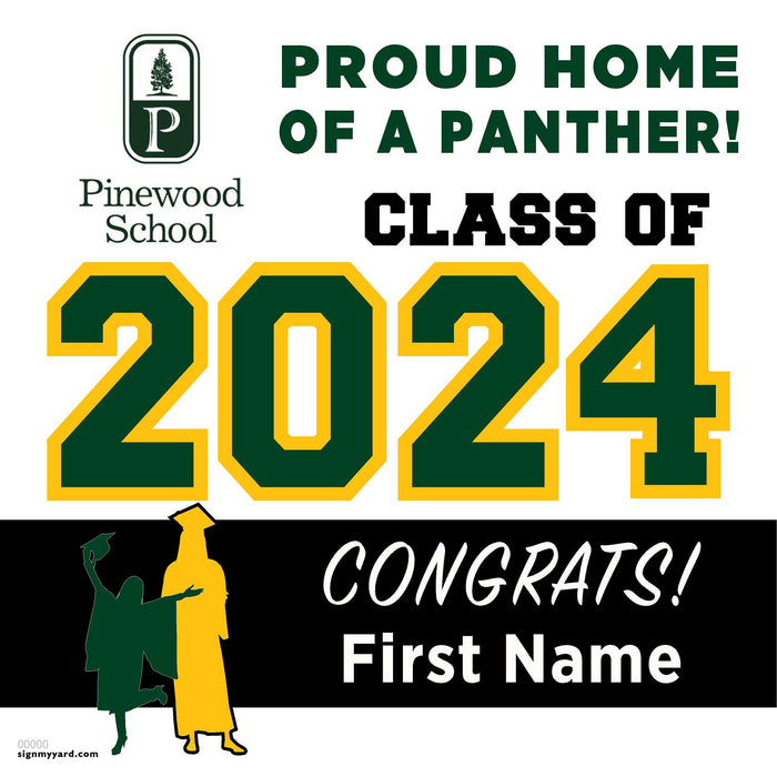 Pinewood School 24x24 Class of 2024 Yard Sign (Option A)