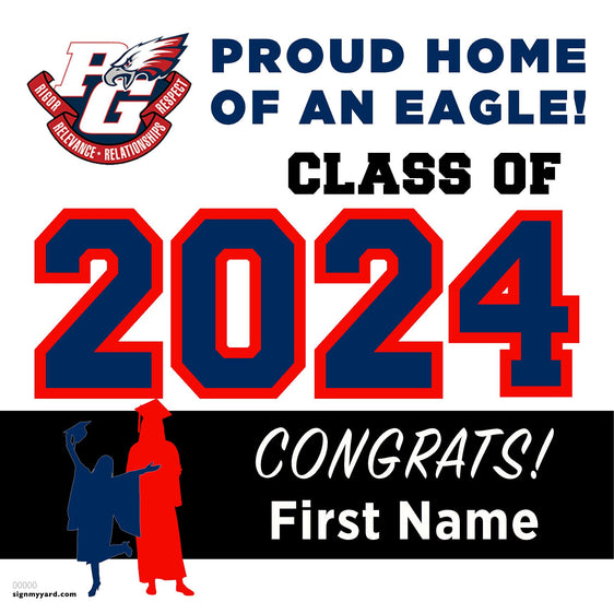 Pleasant Grove High School 24x24 Class of 2024 Yard Sign (Option A)