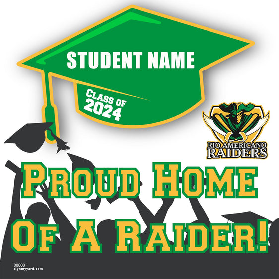 Rio Americano High School 24x24 Class of 2024 Yard Sign (Option B)