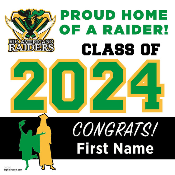 Rio Americano High School 24x24 Class of 2024 Yard Sign (Option A)