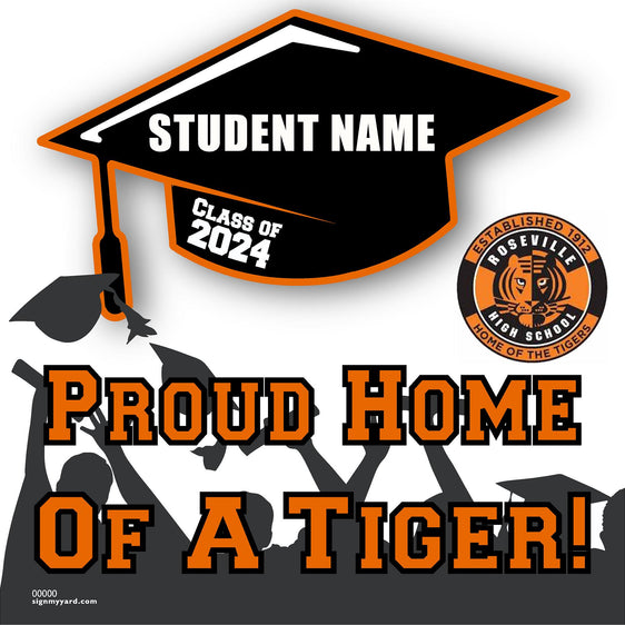 Roseville High School 24x24 Class of 2024 Yard Sign (Option B)