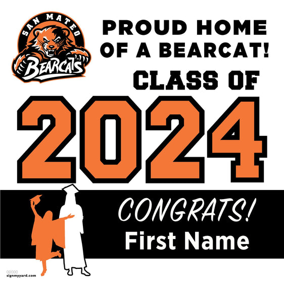 San Mateo High School 24x24 Class of 2024 Yard Sign (Option A)