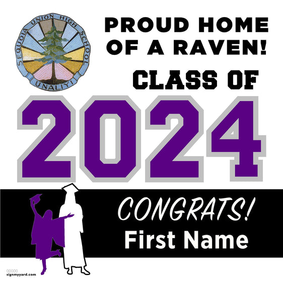 Sequoia High School 24x24 Class of 2024 Yard Sign (Option A)