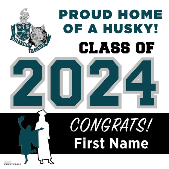 Sheldon High School 24x24 Class of 2024 Yard Sign (Option A)