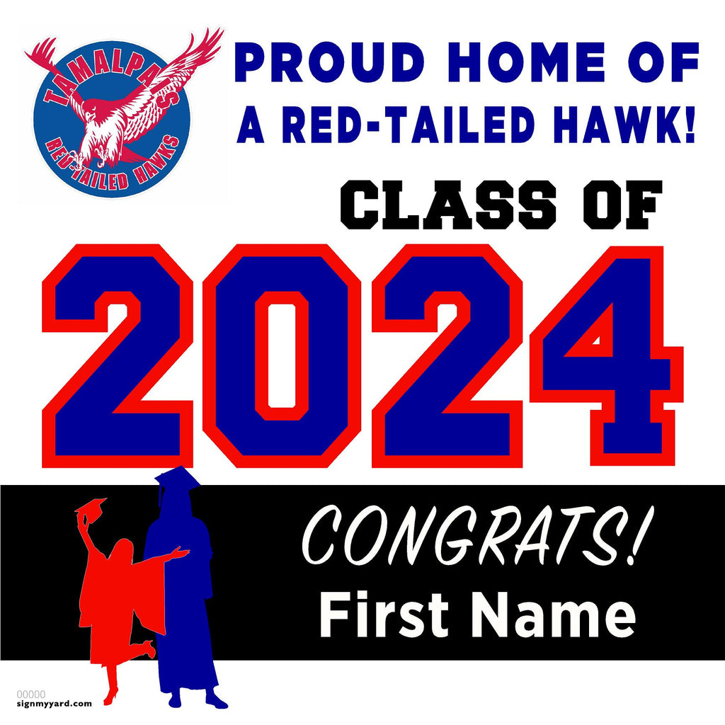 Tamalpais High School 24x24 Class of 2024 Yard Sign (Option A)