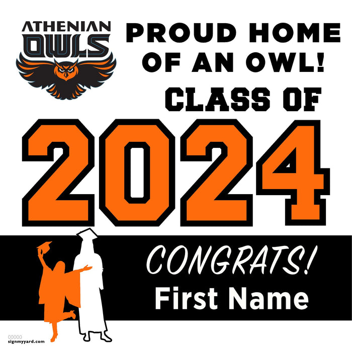 The Athenian School 24x24 Class of 2024 Yard Sign (Option A)