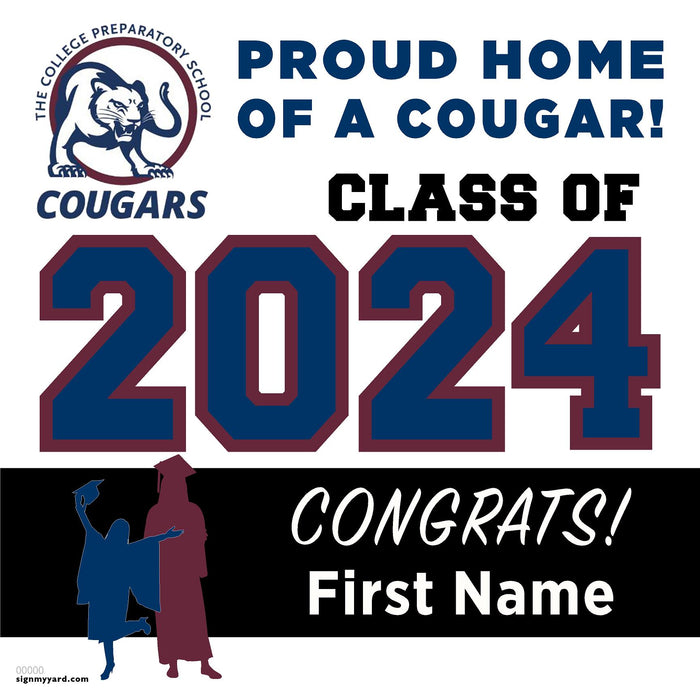 The College Preparatory School 24x24 Class of 2024 Yard Sign (Option A)